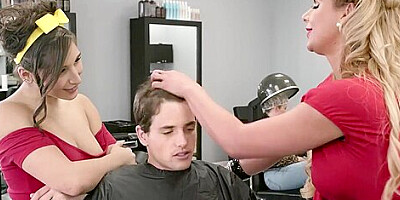 Sneaky Salon Whores Threesome Sex With Tyler Nixon