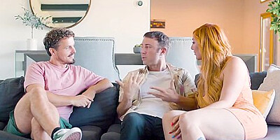 Lauren Phillips - Horny Big Tits Redhead Milf Enjoys Face Fucking Nad Hot Sex