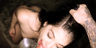 Gina Valentina gives head and gets fucked in various sex positions