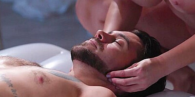 NURU MASSAGE - Busty MILF Ryan Keely Gets A Creampie After Solid Nuru Experience