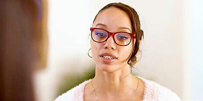 ADULT TIME - Tiny Alexis Tae Helps BIG TITTED Boss Bella Rolland`s Business Succeed With LESBIAN 69!