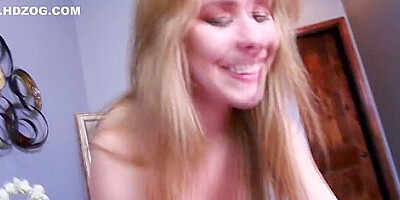 Petite Lily Ford strips and fucks with Step dad