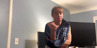 step Daughter refuses to suck son in laws dick so mother in law sucks him and he cums so hard in her mouth she gaggs on his cum