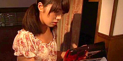 Racy Japanese teenage whore Tsuna Kimura performing in incredible masturantion