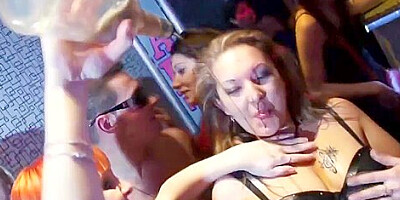 European party teens 18+ have an orgy in the club