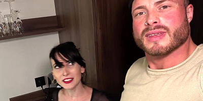 Sex with the bitch Lou Nesbit and blowjob from her