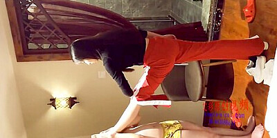 Chinese girls trampling