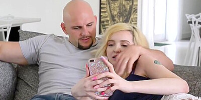 Petite blonde, Lexi Lore is a real slut, who likes to have sex all the time