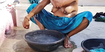 Your poem sister-in-law, today I took a bath on the terrace, today the open air of the sky, took a bath in the open cool air.