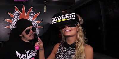 Stunning blonde Victoria Pure takes huge dick wearing VR headset