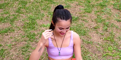 Latina Yogi wants to suck hard dick