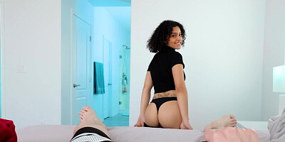 Sweet chick Dani Diaz sucks a cock and gets licked