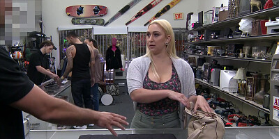 Busty Nina gives a fuck for the amount of cash she needs