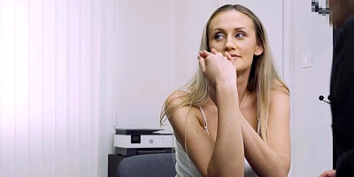 Sexy blonde MILF Linda Leclair fucked by the creditor