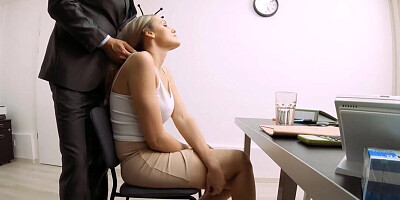Sexy blonde MILF Linda Leclair fucked by the creditor