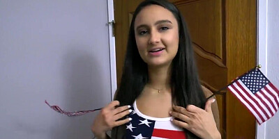 Eliza Ibarra celebrates the Fourth of July with creampies