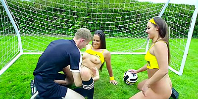Randy Pornstars And Go Three With Amirah Adara And Mea Melone