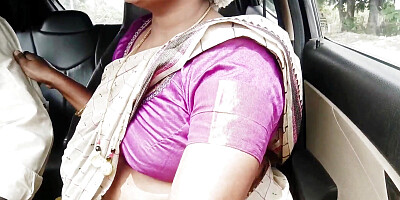 Telugu Stepmom and Stepson Car Sex Crezy Dirty Talks.
