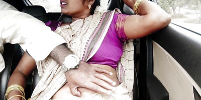 Telugu Stepmom and Stepson Car Sex Crezy Dirty Talks.