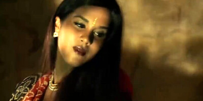 Enthralling, Indian black-haired is dancing and taking off her clothes, in front of the camera