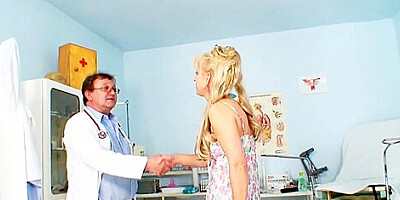 Merilyn Is A Dirty Minded Granny Who Likes The Way Her Gynecologist Is Touching Her