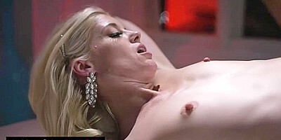 Jayden Cole And Charlotte Stokely - Sexy Lesbian Threesome In Front Of Friends