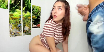 Two Teens Get Horny with One Guy