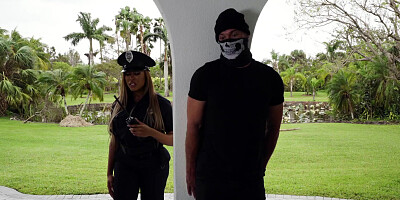 Bootylicious cop lady fucked hard by a criminal