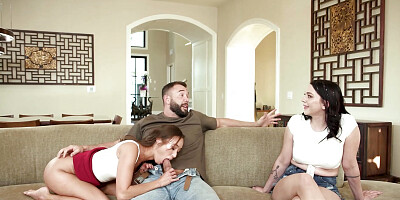 ADULT TIME - Christy Love Uses Free-Use Boyfriend To Make Her SQUIRT In Front Of Her Bestie!