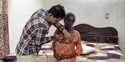The stepsister made her stepbrother happy by feeding her milk