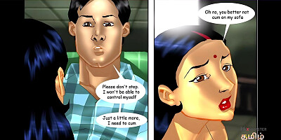 Savita Bhabhi Episode 4 Part 2 - Savita Bhabhi Giving Blowjob to Raj while her Husband in another room