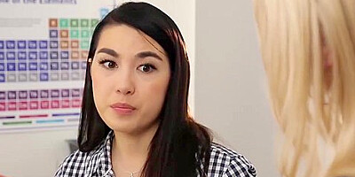 Petite Asian Rimmed By Busty Milf- Serene Siren, Mina Moon