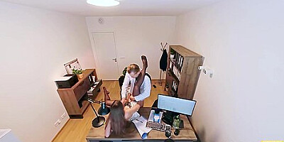 Arina Shy And Stanley Johnson - Sucks Firm Cock And Gets Boned In The Office