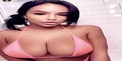 Spectacular brown-haired with big body, Autumn Falls is stroking while having a bathroom and lovin’