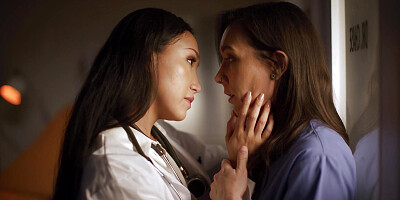 GIRLSWAY - Doctor Vicki Chase KNOWS How To Keep Nurse Sinn Sage',s Mouth Busy From Telling Secrets