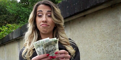 Stunning French tourist gets paid for some POV screwing