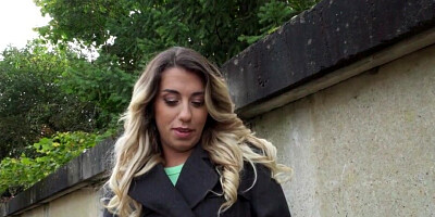 Stunning French tourist gets paid for some POV screwing