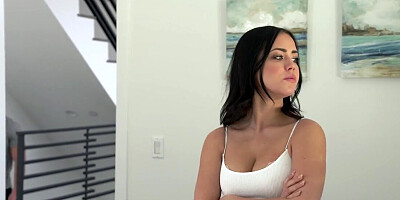 Jealous Latina drags stepbro into forbidden sex