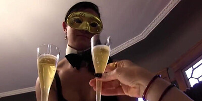 Lesbian sex of charmer and her same-sex slaves