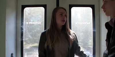 Hot pick up girl Hanna from the train scene 2