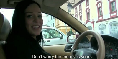 Female cab driver Natali Blue public sex