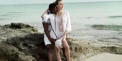 Interracial anal sex gives the girl a lot of pleasure