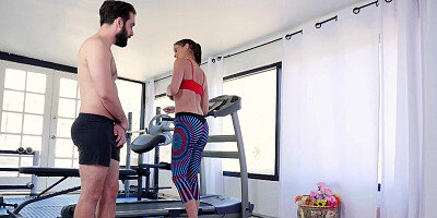 Banging hot milf stepmom Sophie Marie fucks her stepson raw