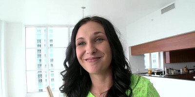 Ravishing bella blaze with chubby all-natural mounds idolizes lovemaking