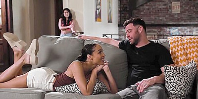 Hottie Finds Her Ebony Teen 18+ Bff On Her Stepfathers Big Dick With Alexis Tae