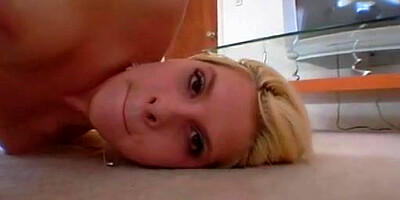 Playful platinum-blonde hottie kinzy jo pounded well