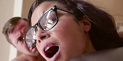 Maya Bijou In Nerd Bangs With Roommates Boyfriend