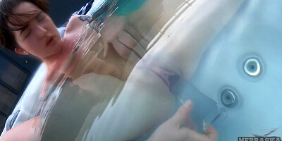 Jacuzzi Underwater Masturbating teen 18+ Sammy