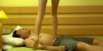 Chinese trample foot gagging