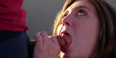 Jojo Kiss sucks and fucks her stepbrother & takes a gooey facial